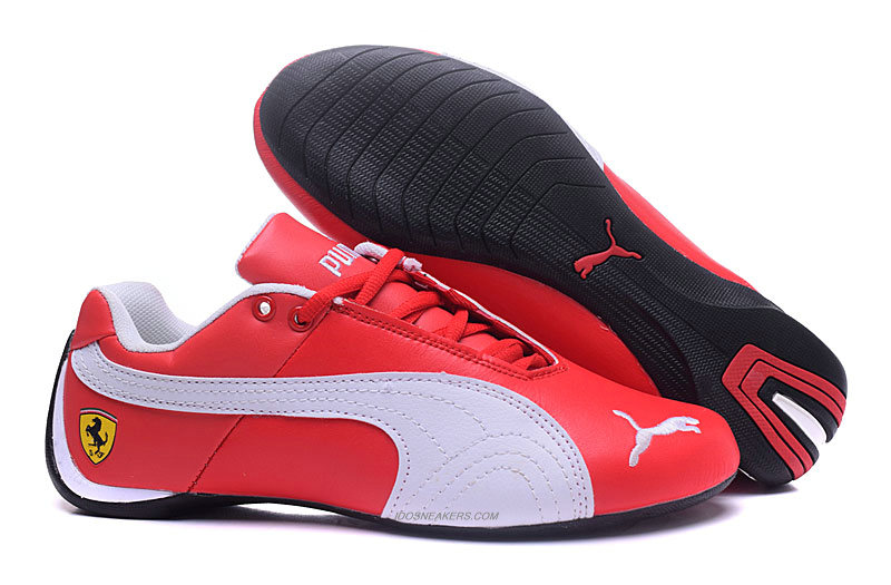 basket puma rouge et noir